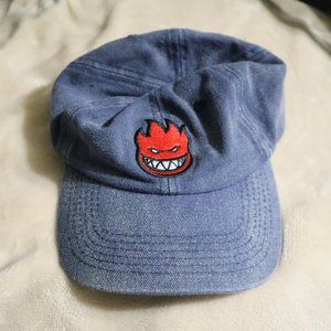 Spitfire Bighead Navy Denim Strapback Hat